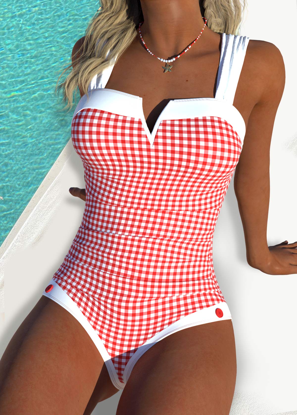 Mid Waisted Tummy Control Tankini Set