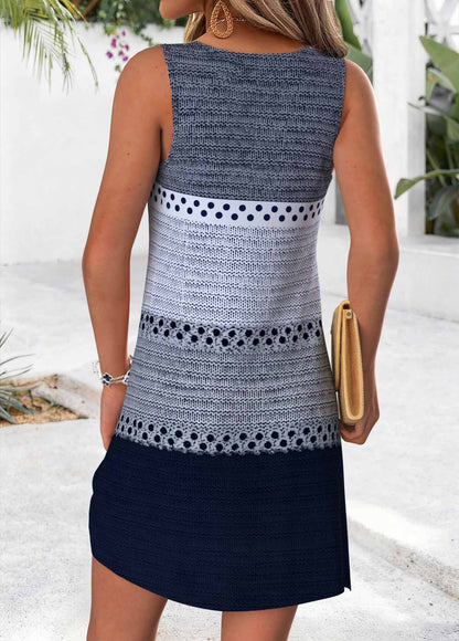 Floral Print Short Tummy Coverage Sleeveless Dress